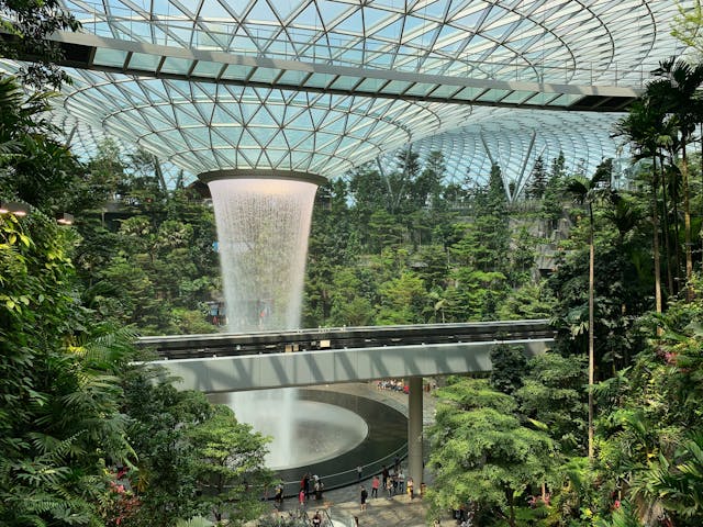 Fountain at Jewel Changi Airport Singapore